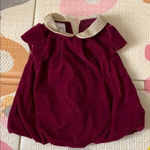 Velour bubble dress